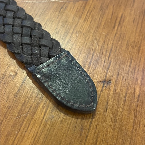 Polo Ralph Lauren Braided Leather Belt Dark Brown new Mens Size 34 - Picture 6 of 11